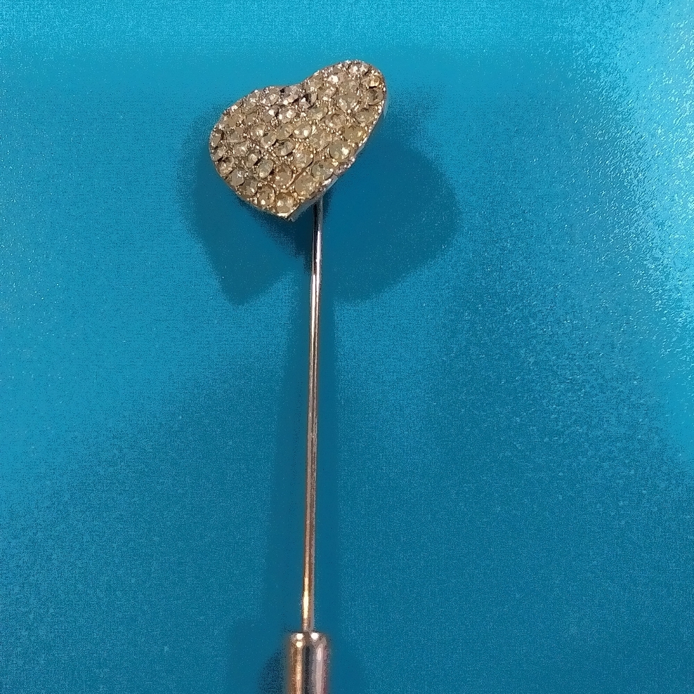 Heart stick pin.